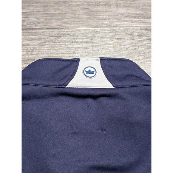 Peter Millar Men's Navy Blue Galeforce Performance Full Zip Jacket Size 2XL - Picture 8 of 8